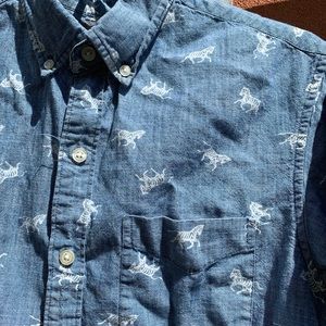 Bonobos short sleeve zebra print  button up 🦓
